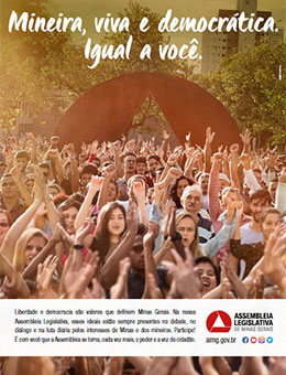 Anúncio campanha ALMG para revista