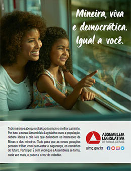Anúncio campanha ALMG para revista